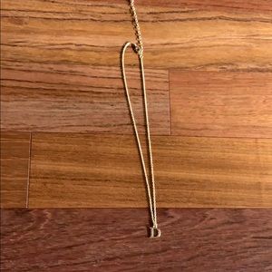 “D” initial necklace